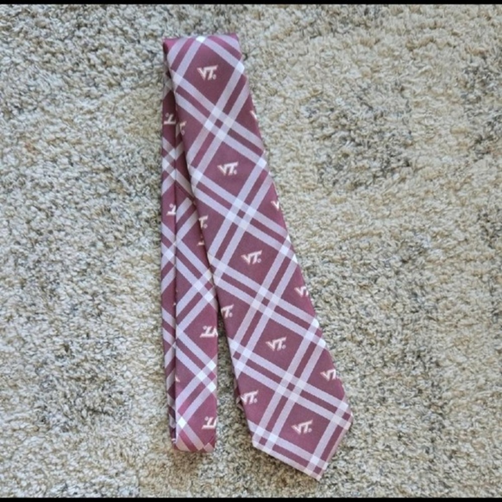 Virginia tech plaid tie virginiatech Eagle's Wings VT College Men's‎ Tie